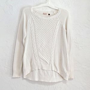 SO Heritage Long Sleeve Whire Sweater Size L